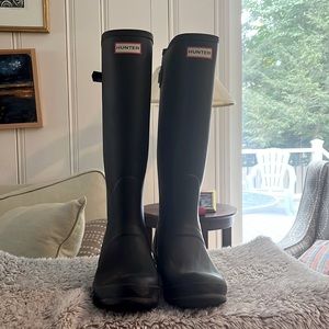 Hunter Women's Tall Back Adjustable Rain Boots
